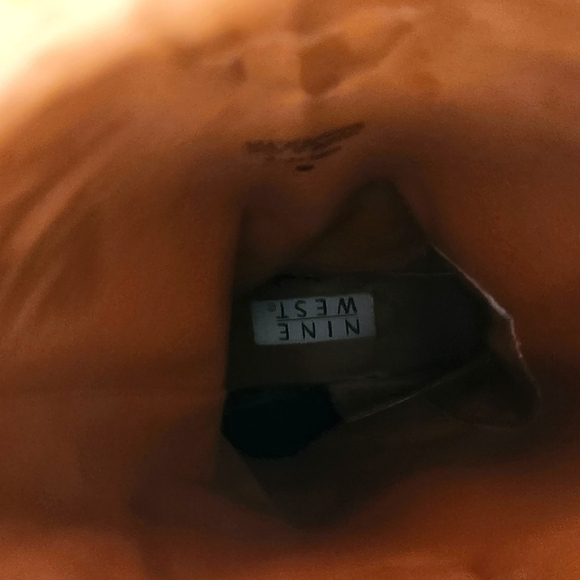 90s Nine West Rodeo Cowgirl boho Western Grunge Leather Boots Romnee 8 - Picture 11 of 12